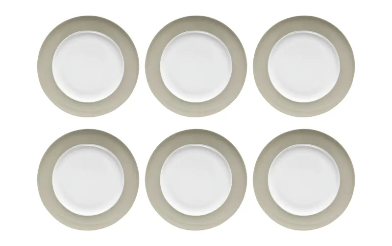 THOMAS Frühstücks- & Dessertteller Sunny Day 6 pièces,gris, 22 cm