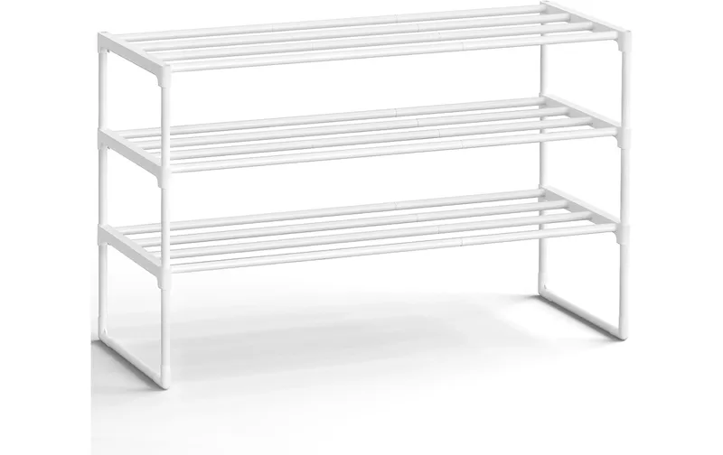 Songmics Schuhregal aus Metall 30 x 54 cm, blanc
