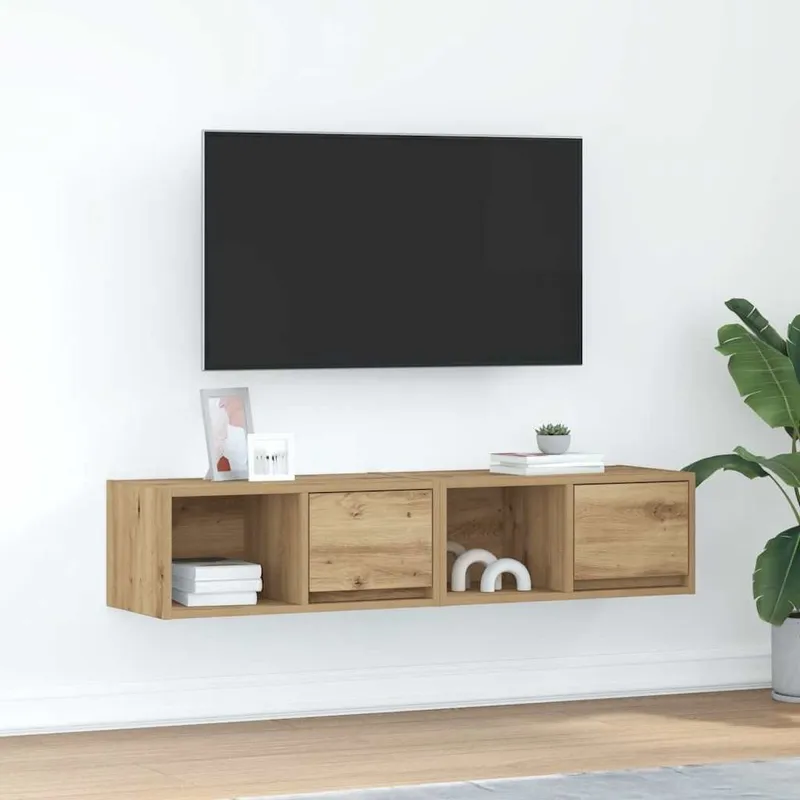 TV-Schränke 2 Stk. Artisan-Eiche 60x31x25,5 cm derivato del legno