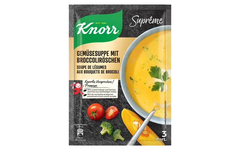 Knorr Suprême Gemüsesuppe avec Broccoliröschen 81 g