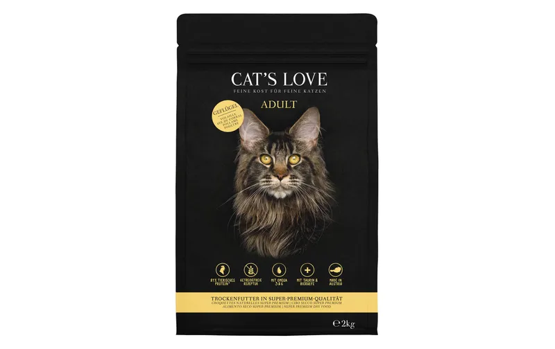 Cat's Love Trockenfutter Adult Geflügel, 2 kg