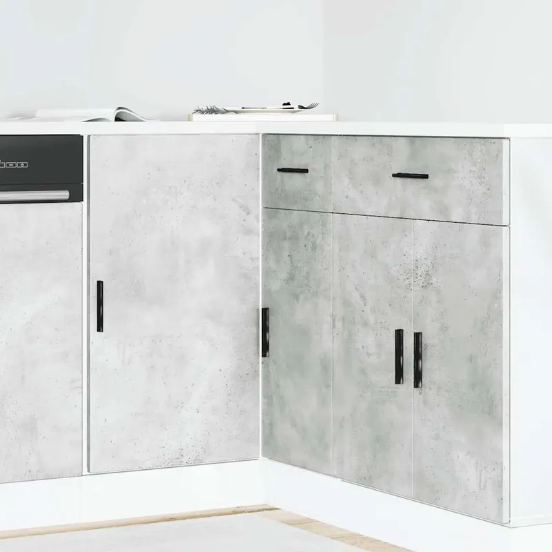 Küchenunterschrank Lyon Betongrau engineered wood