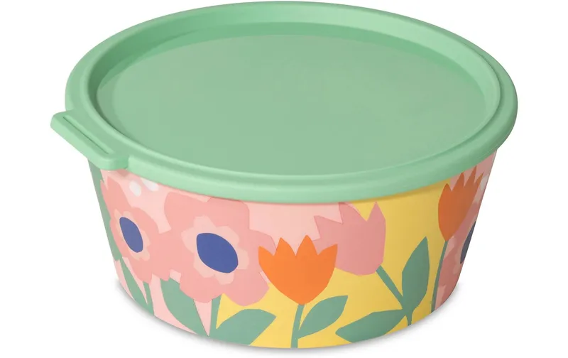 Koziol Schüssel Nora Blooms mit Deckel 2.2 l, multicolore