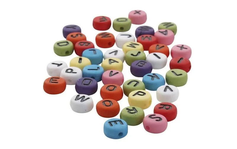 Creativ Company Buchstabenperlen 500 g, multicolore
