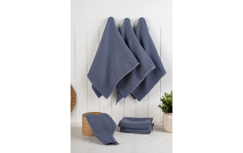 Hermia Geschirrtuch-Set Eloise 6er-Set Dark Blue