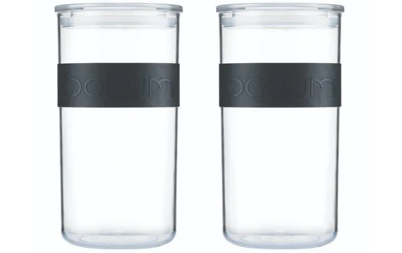 Bodum Vorratsglas Presso 2 pièces, 2 l, transparent/noir
