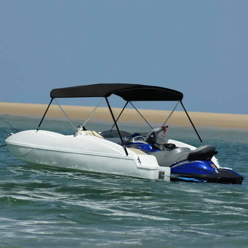 2-Bow Bimini Top Schwarz 180x130x110 cm