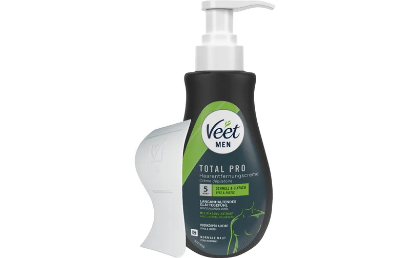 Veet MEN Enthaarungscrème Beine & Körper, sensible Haut, 400 ml