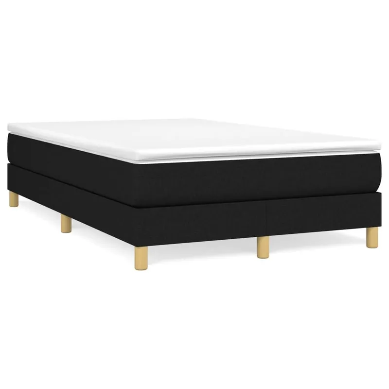 letto boxspring mit Matratze nero 120x190 cm tessuto