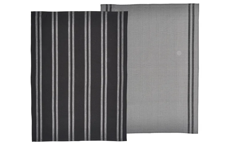 Södahl Geschirrtuch-Set Soft 2 pieces, black/grey