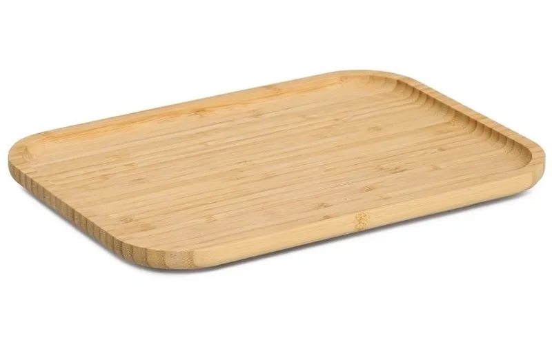 Zeller Present Serviertablett Bambus Braun