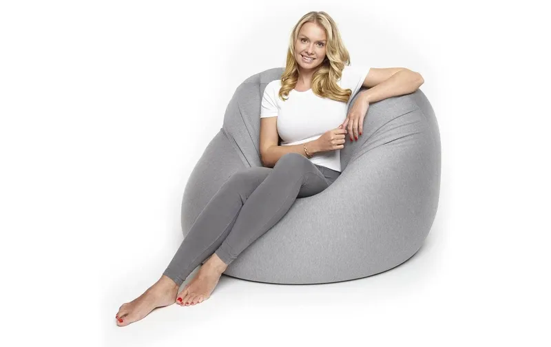 Lumaland Sitzsack Flexi Comfort 380 L, Hellgrau