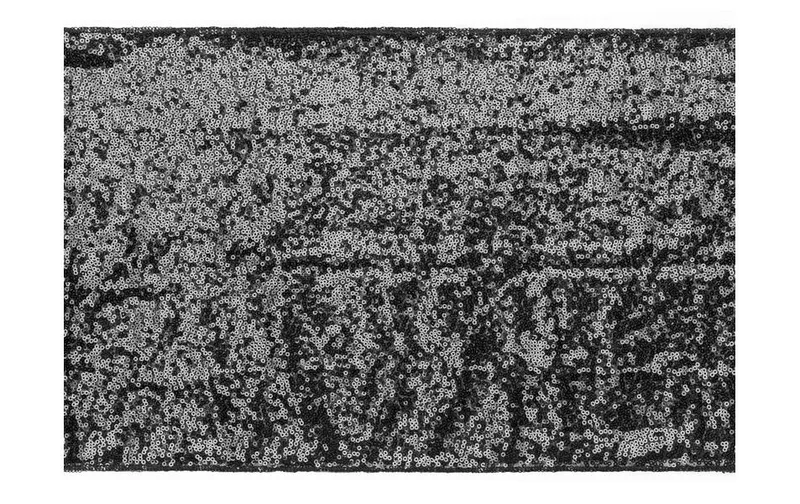 Partydeco Tischläufer Pailetten 30 x 500 cm, black, 1 pieces