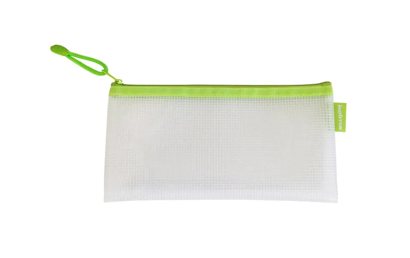 Kolma Etui Mesh Bag vert/blanc, 23.5 x 11.5 cm