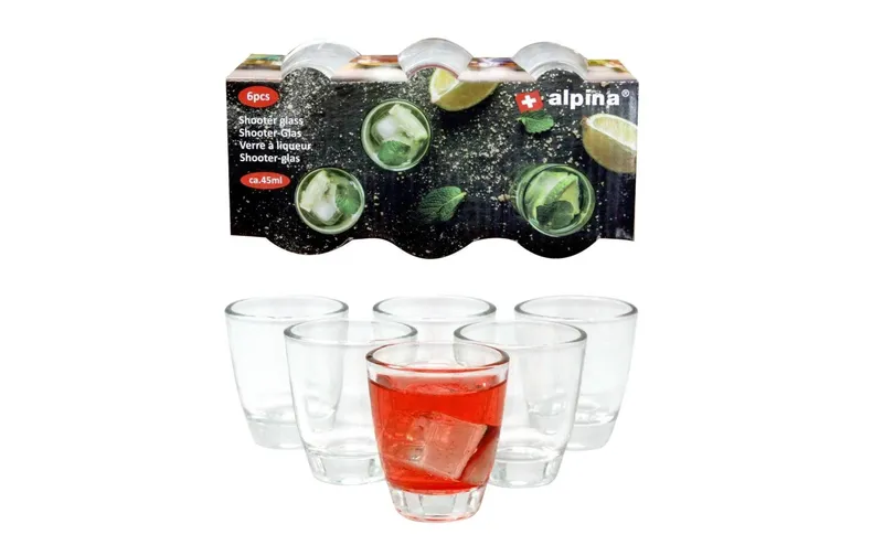 alpina Schnapsgläser 45 ml, 6 pièces, transparent