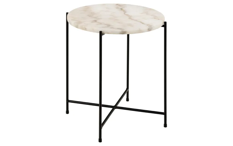 AC Design Couchtisch Avila bianco, Ø 42 x 45 cm