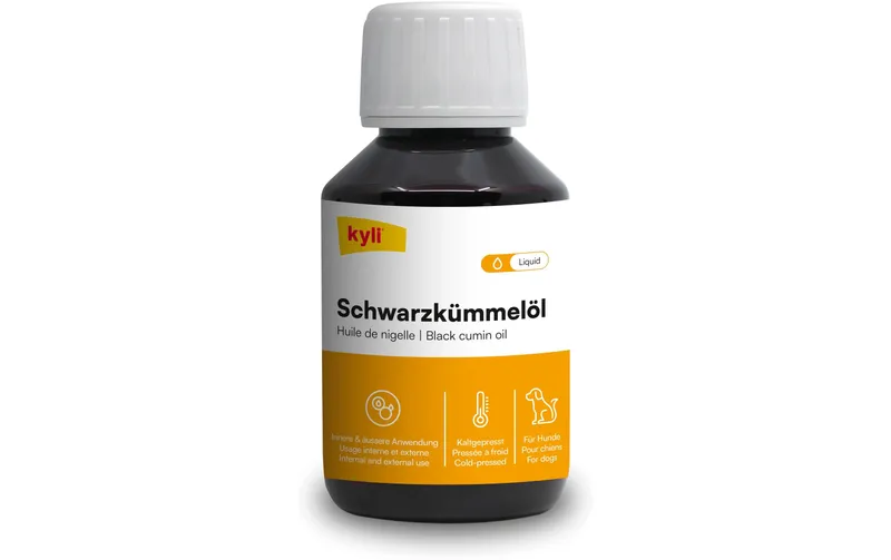 kyli Hunde-Nahrungsergänzung Schwarzkümmelöl, 100 ml