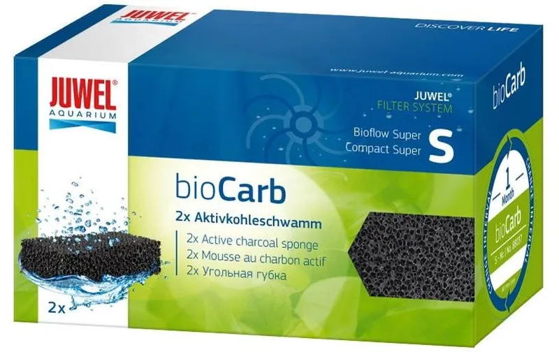 Juwel Kohleschwamm bioCarb S, 2 Stück