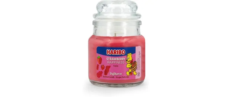 balthasar Duftkerze Haribo Strawberry Hapiness 6 x 9 cm