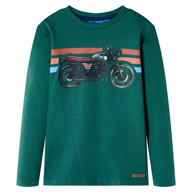 T-shirt enfants à manches longues vert 92