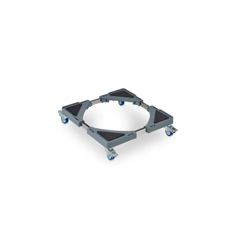 relaxdays Pflanzenroller Silber/Grau