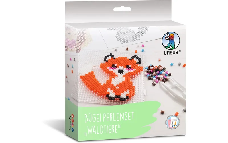 URSUS Bügelperlen Set Waldtiere multicolore