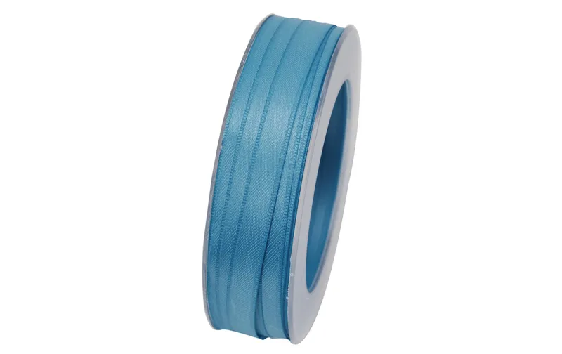 GOLDINA Satinband 10 mm x 25 m, Türkis, 1 pièces
