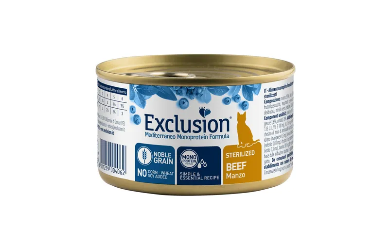 Exclusion Nassfutter Sterilized Beef, 85 g