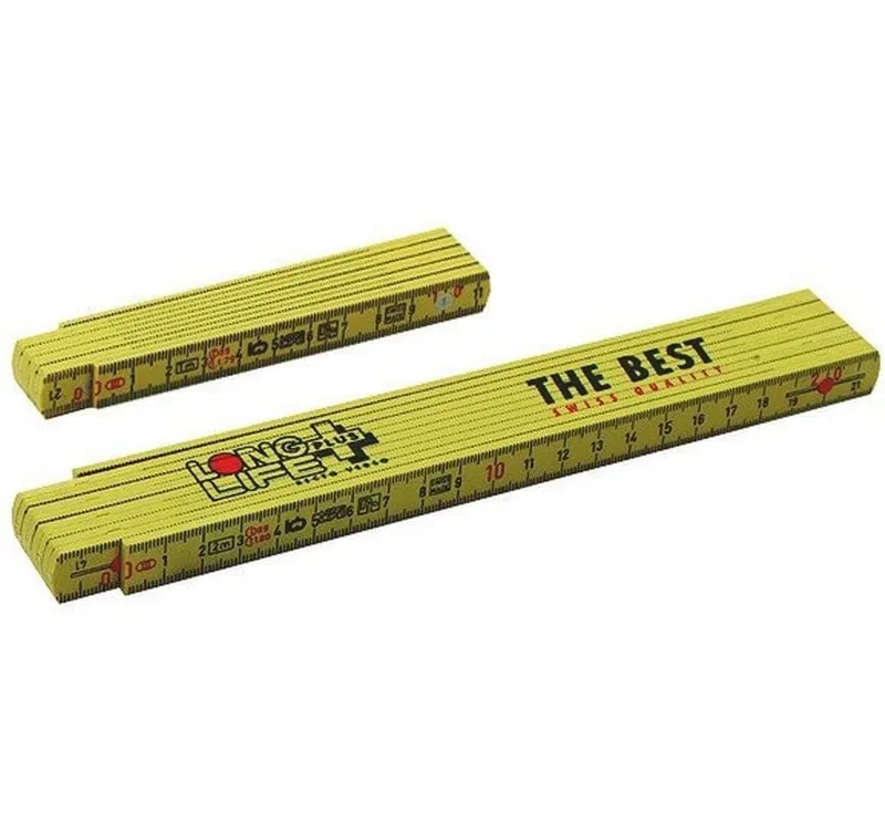 Diverse Taschenmeter 1 m Gelb