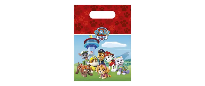 Amscan Geschenktasche PawPatrol 6 pièces, 16 x 23.5 cm