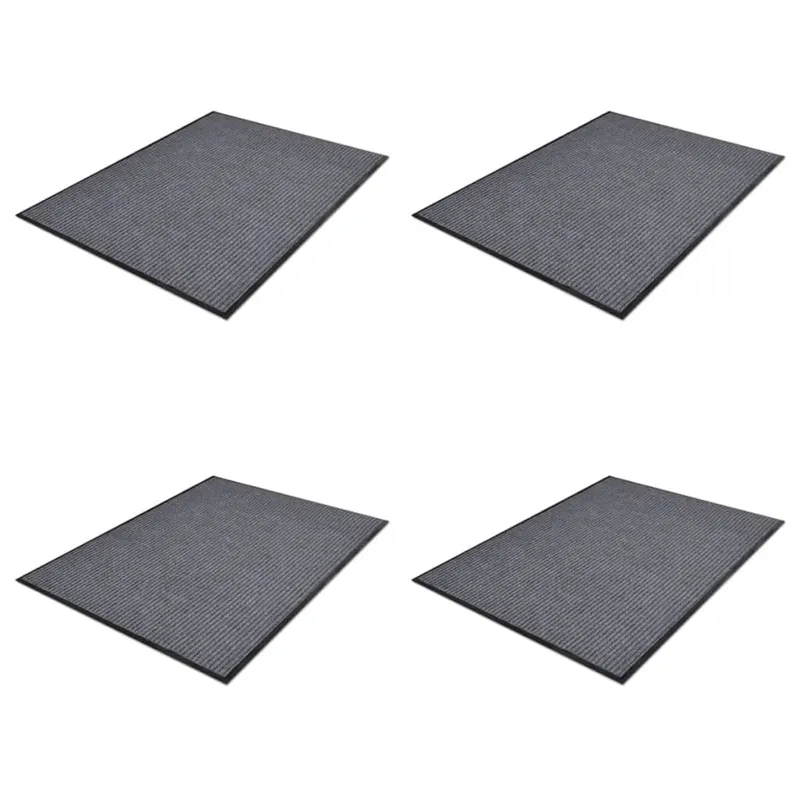Türmatten 4 Stk. PVC Grau 90 x 60 cm