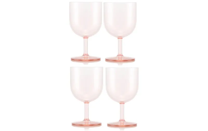 Bodum Outdoor-Weinglas Oktett 250 ml, Rosa, 4 Stück