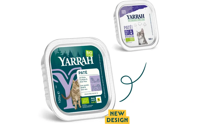 Yarrah Bio-Nassfutter Bio Paté Huhn & Truthahn 32x 100 g