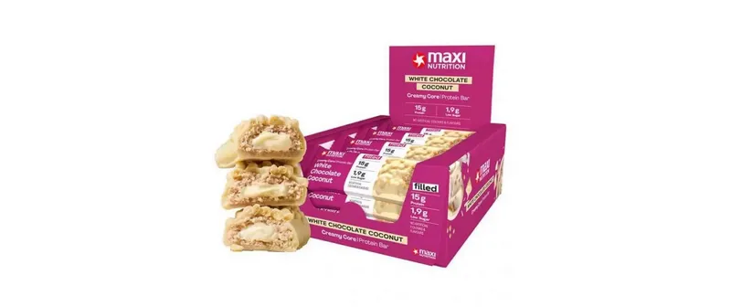 Maxi Nutrition Creamy Core Protein Bar blance Schokolade/Kokos, 12 x 45 g