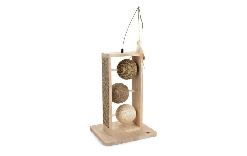 Designed by Lotte Kratzbälle Holz/Jute 49,5 x 29,5 x 34.5 cm