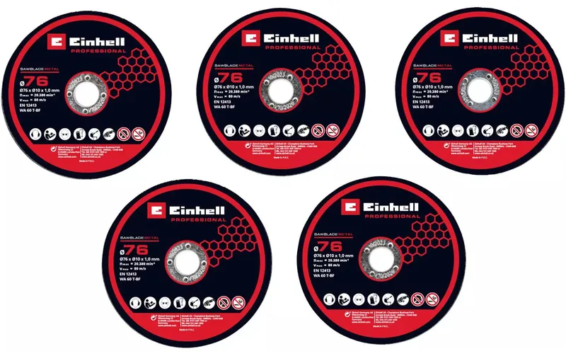 Einhell Professional 5tlg. 76 mm Trennscheiben Set