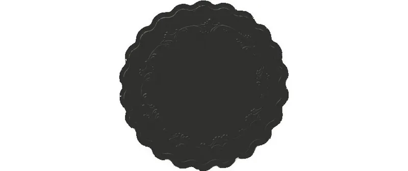 Duni Glasuntersetzer Romance 9 cm, 250 pezzi, nero