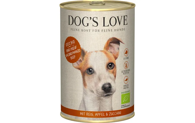 Dog's Love Nassfutter BIO Adult Rind, 400 g