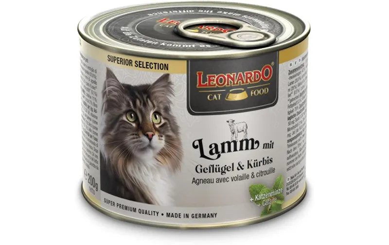 Leonardo Cat Food Nassfutter Superior Selection Lamm, 200 g
