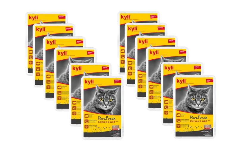 kyli Nassfutter Pure Fresh Chicken & Wild, 12 x 85 g