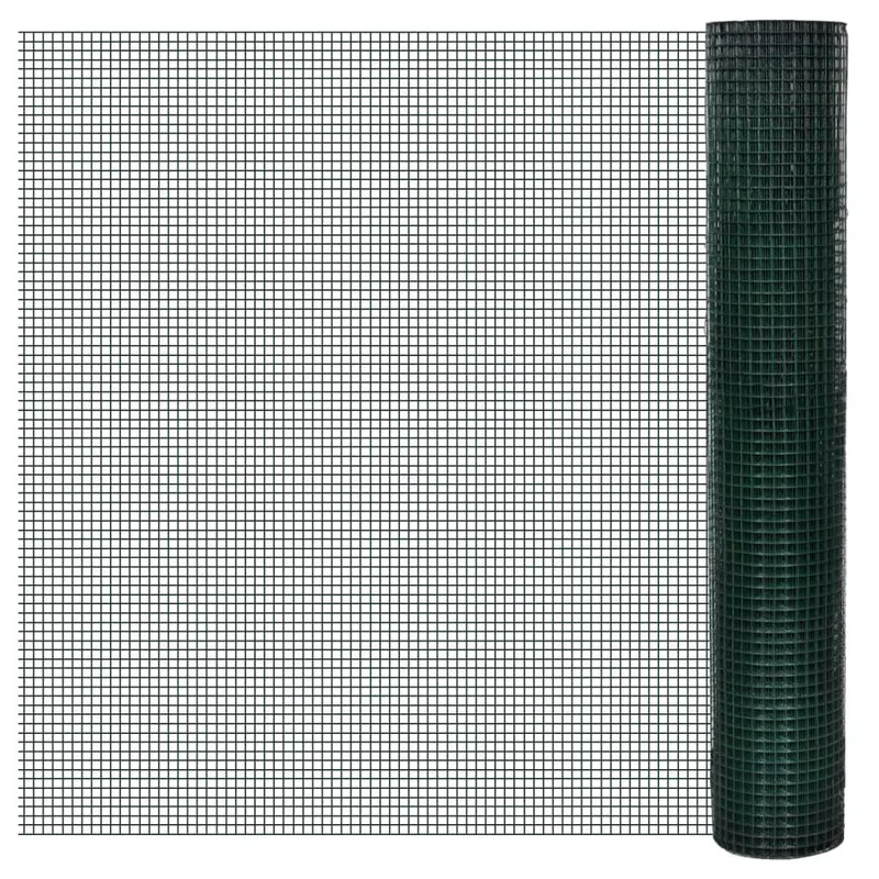 Grillage pour volière acier galvanisé 1x25 m vert