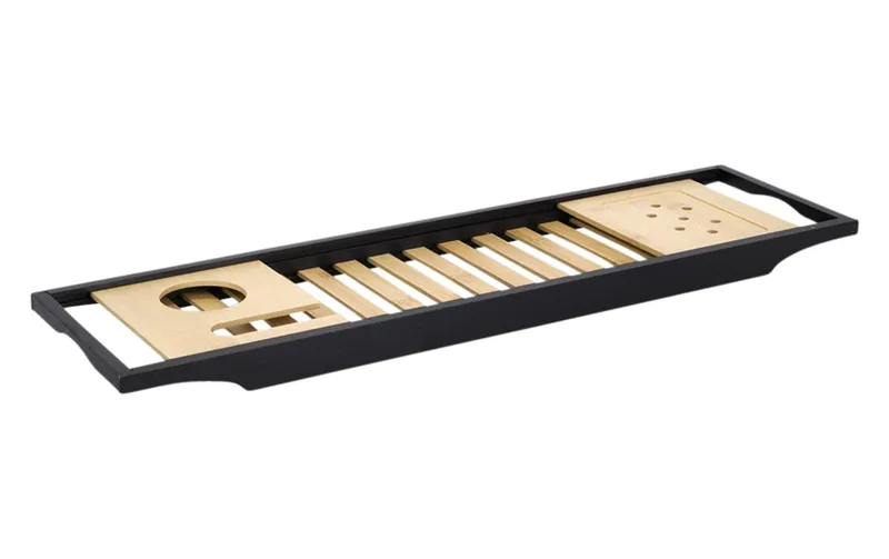 Zeller Present Badewannenablage 70 x 20x 3.5 cm, naturale/black