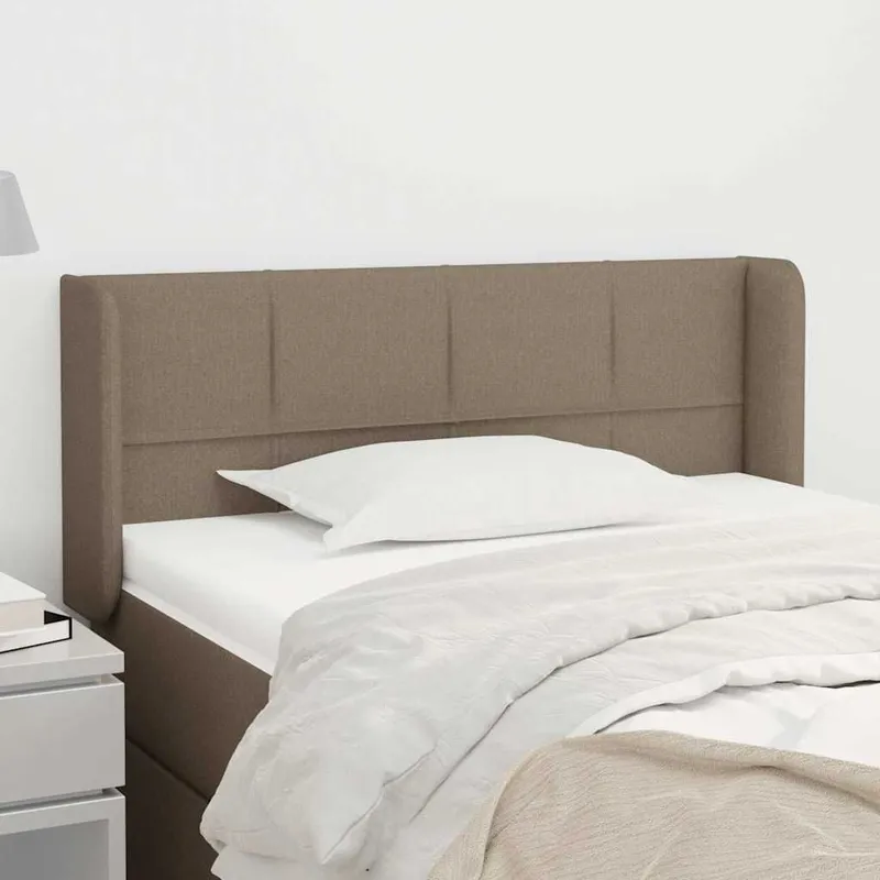 Kopfteil mit Ohren Taupe 103x16x78/88 cm tessuto