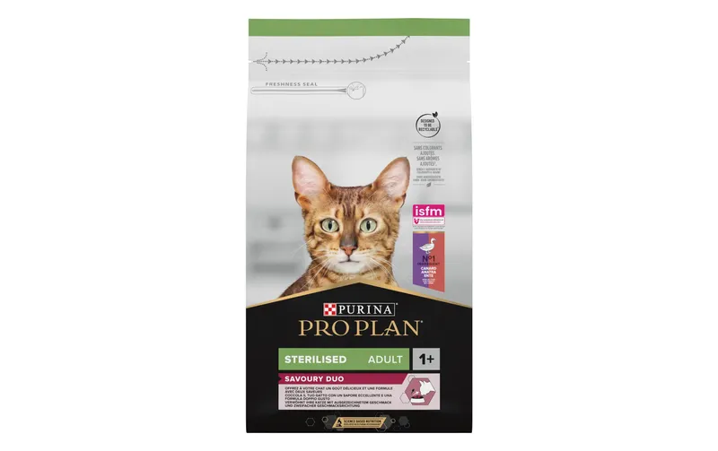 Purina Pro Plan Trockenfutter Steril. Savoury Duo Adult Ente & Leber 3 kg