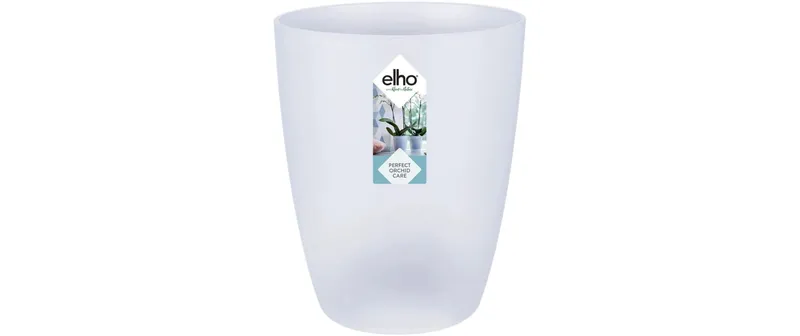 Elho Blumentopf Brussels Orchidee Hoch 1.3 l, transparent