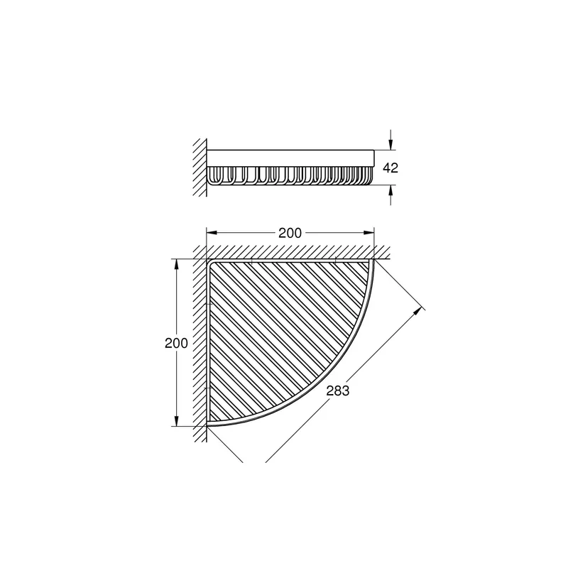 GROHE Duschmittelhalter Selection Cube Silber