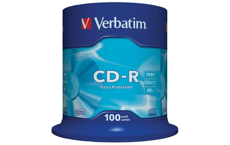 Verbatim CD-R 0.7 GB, Spindel (100 pièces)