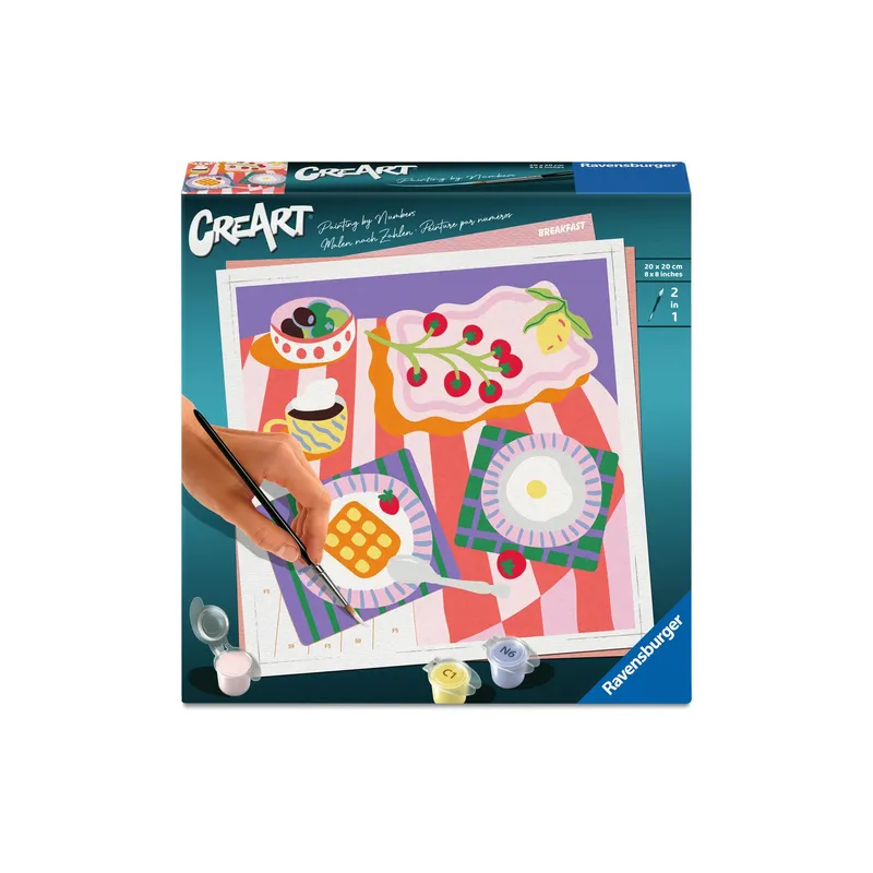Ravensburger Malen nach Zahlen CreArt, Adults Trend - Frühstückszeit