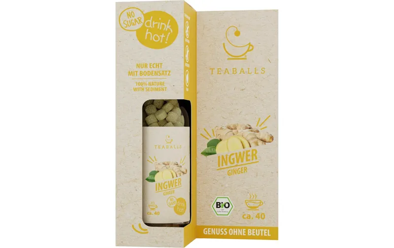 TEABALLS Teaballs Ingwer naturaltrüb ca. 40 Tassen
