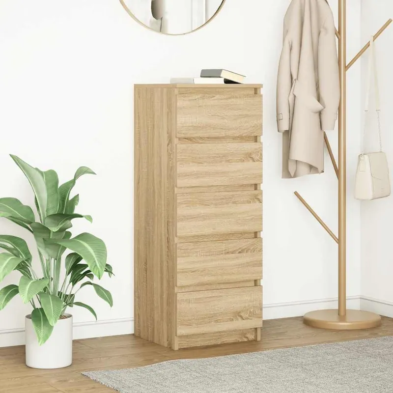 Sideboard con cassetti rovere Sonoma 37,5x35x99 cm